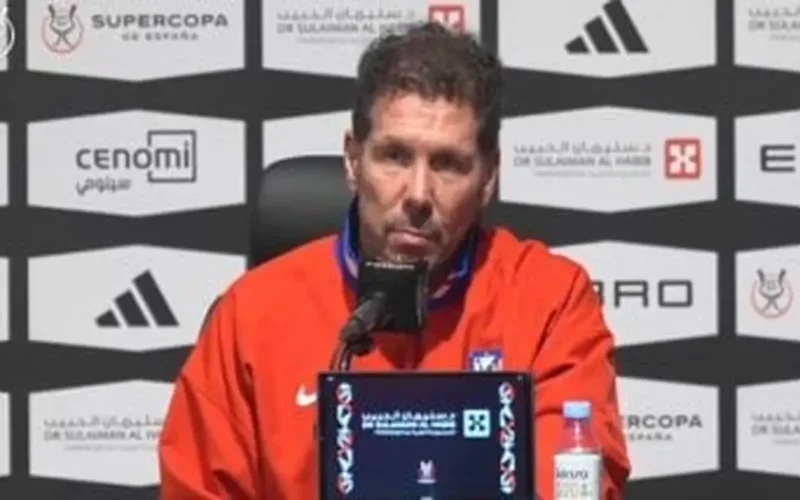 مواجهة قوية.. سيميوني: لقاء أتلتيكو مدريد والريال في السوبر مختلف تمامًا